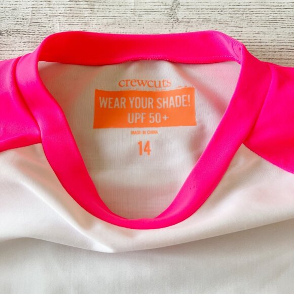 Crewcuts Neon Raglan Swim Rashguard - Picture 2 of 4